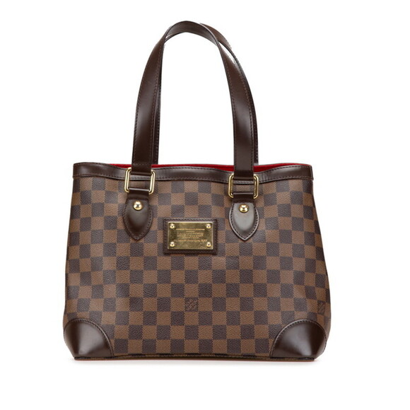 LOUIS VUITTON Brown Damier Leather Tote Bag - Picture 1 of 13